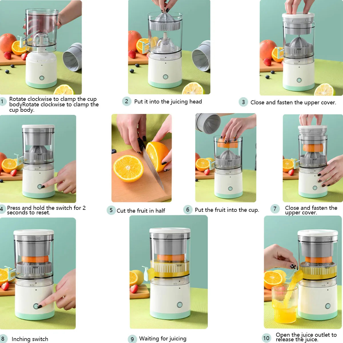 Compact USB Citrus Juicer Pro